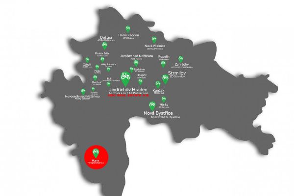 Mapa mobilních linek